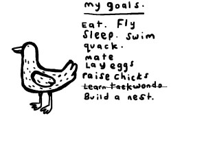 Goal Setting Bird